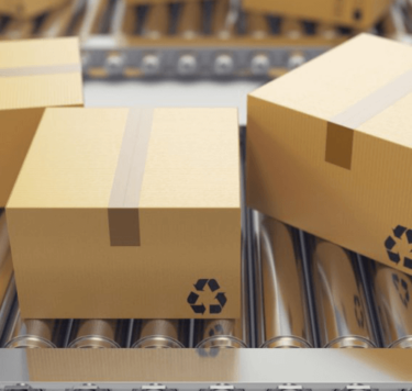 packaging on a conveyor belt