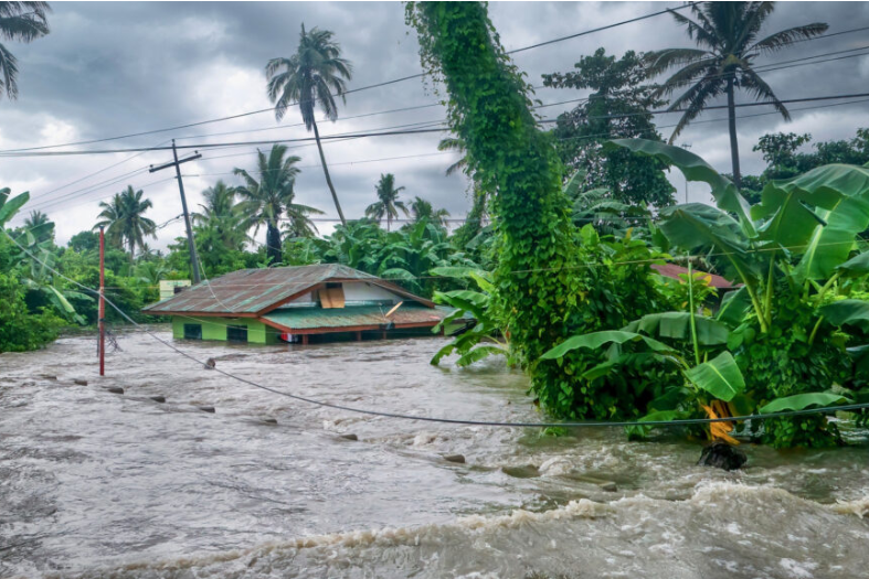 inundación como ejemplo de fenómenos climáticos extremos