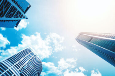 buildings and clouds