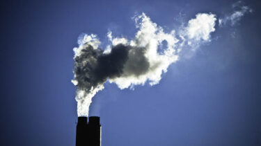 emissions from a chimney
