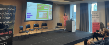 person giving a presentation