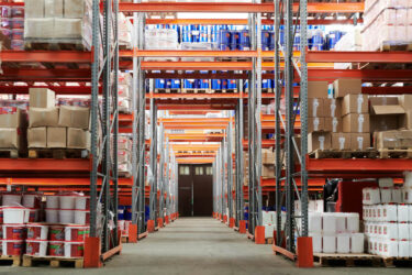 Peter Slorach warehouse with packaged products