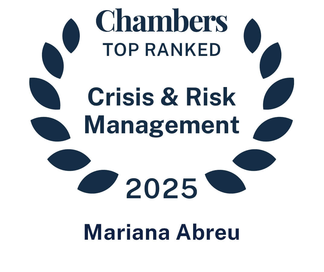 Mariana Abreu is the only ESG practitioner globally to be ranked Band 1 in the ESG Risk category