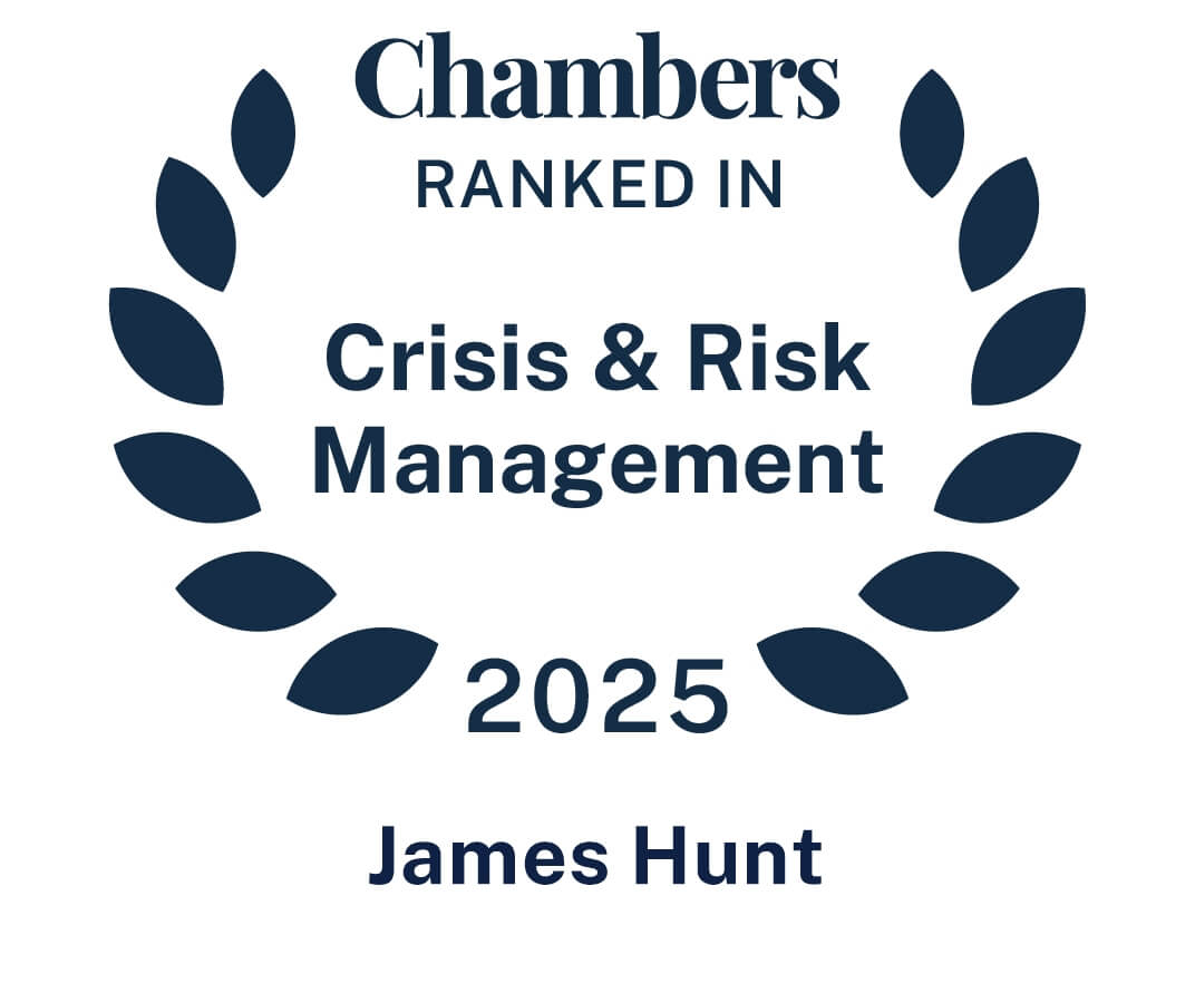 james hunt retained his Band 2 ranking in the individual Investigative Due Diligence category