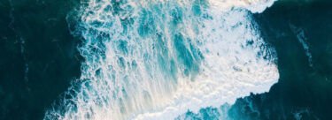 Canada aerial view of an ocean