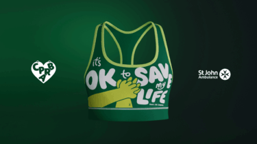 Alex Lewis CPR Bra campaign