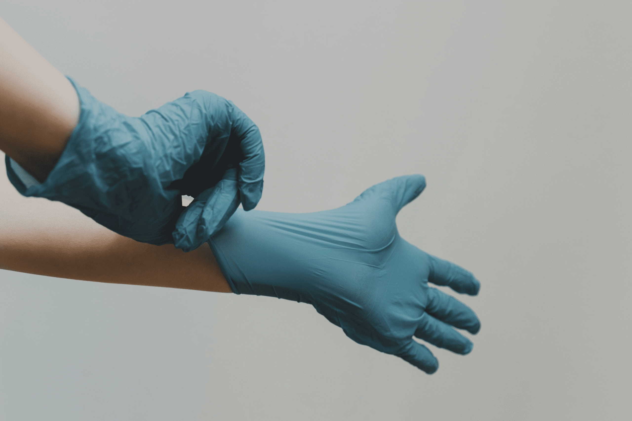 plastic gloves