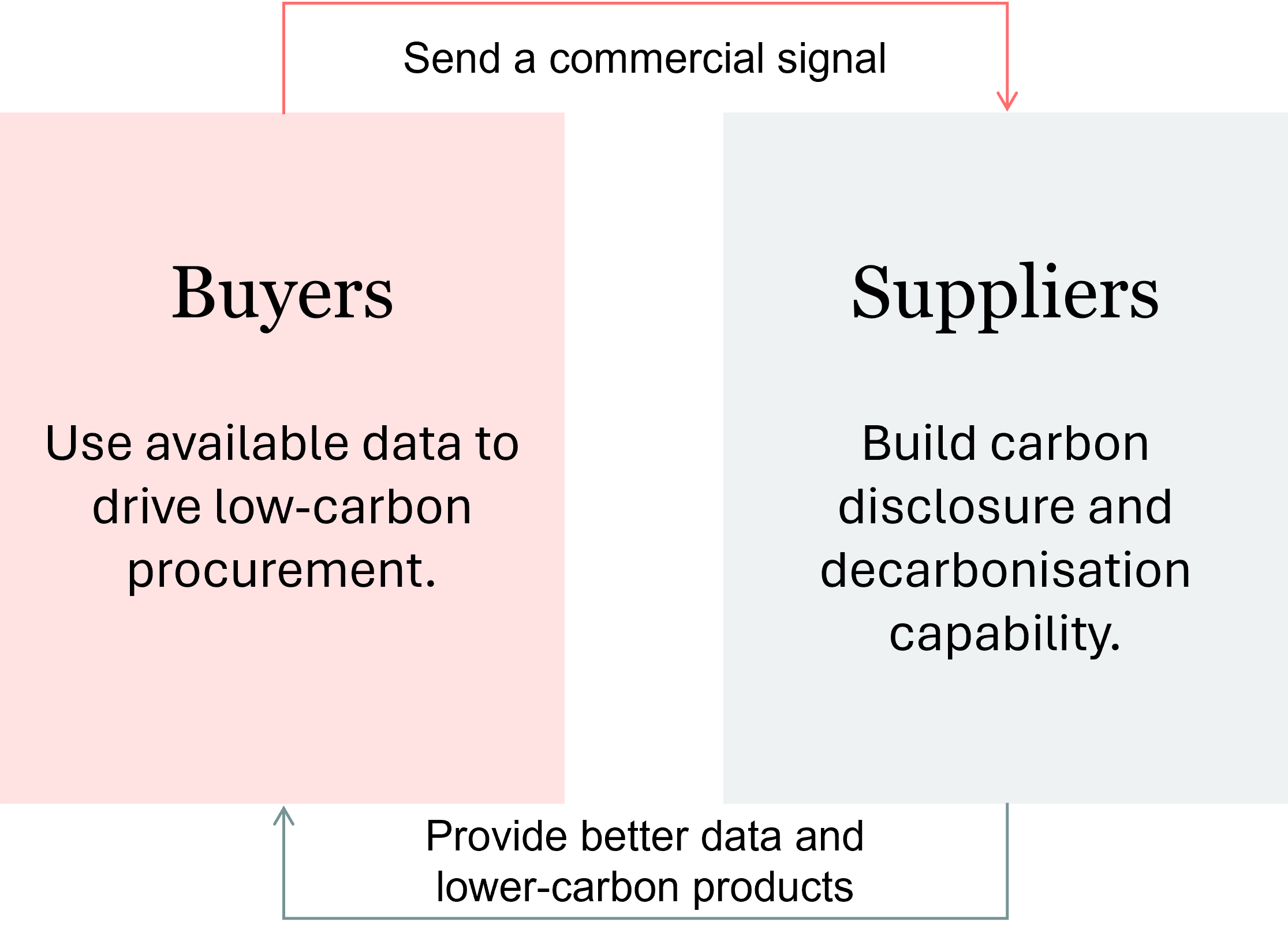 Buyer and supplier roles in decarbonisation