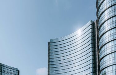 Skyscraper in the sun