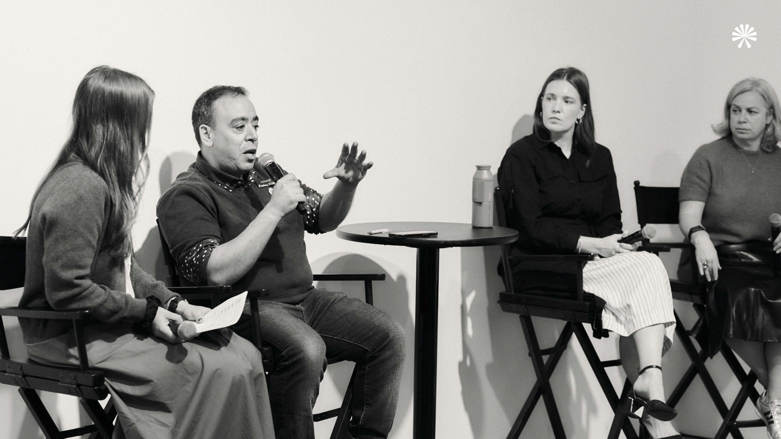 Marwwan Elsaifi speaking at a Climate Week event