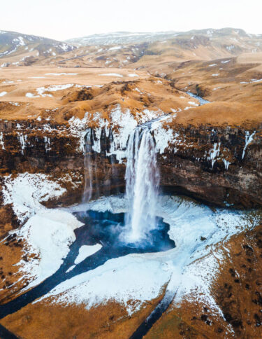 waterfall in iceland