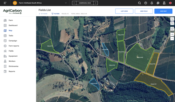 agricarbon on myeasyfarm